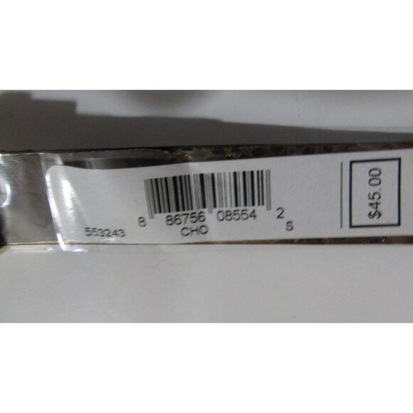 Michael Kors Monogram Logo Womens Reversible Belt Chocolate / Gold Sz Small New - Picture 5 of 5